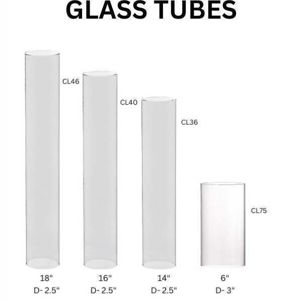 CL46 CL40 CL36 CL75 Glass Tube Clear